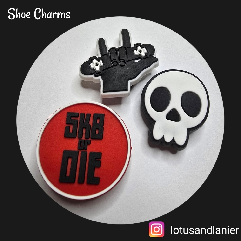 Shoe Charms SK8 Set Of 3